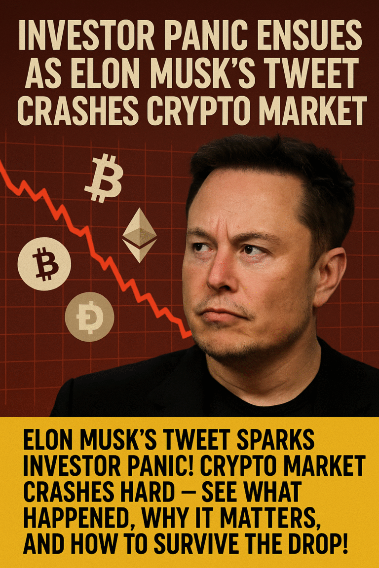 Investor Panic as Elon Musk Tweet Crashes Crypto Market!