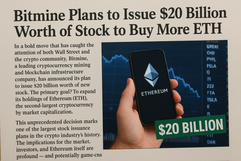 Bitmine Plans to Issue