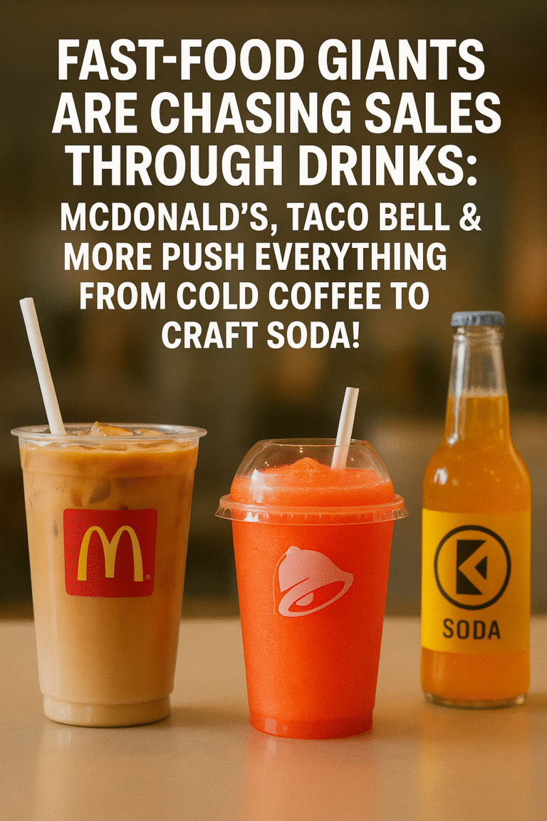 Fast-Food Giants Are Chasing Sales Through Drinks
