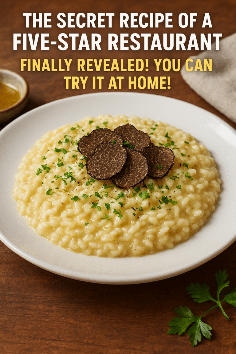 The Secret Recipe of a Five-Star Restaurant