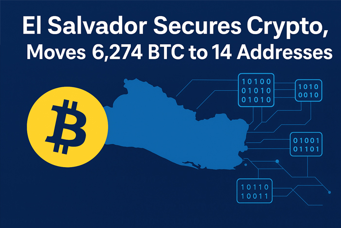 El Salvador Secures Crypto, Moves 6,274 BTC to 14 Addresses