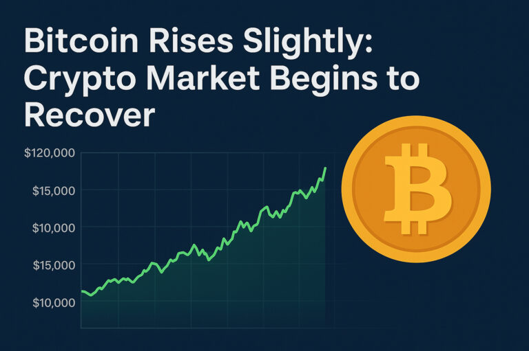 Bitcoin Rises Slightly: Crypto Market Begins to Recover