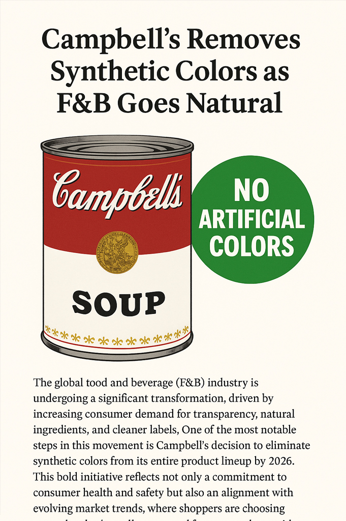 Campbell’s Removes Synthetic Colors as F&B Goes Natural
