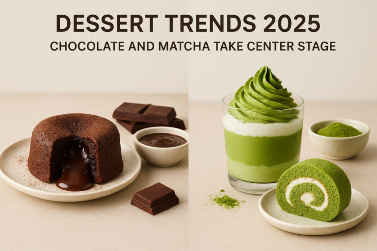 Dessert Trends 2025 Chocolate and Matcha Take Center Stage