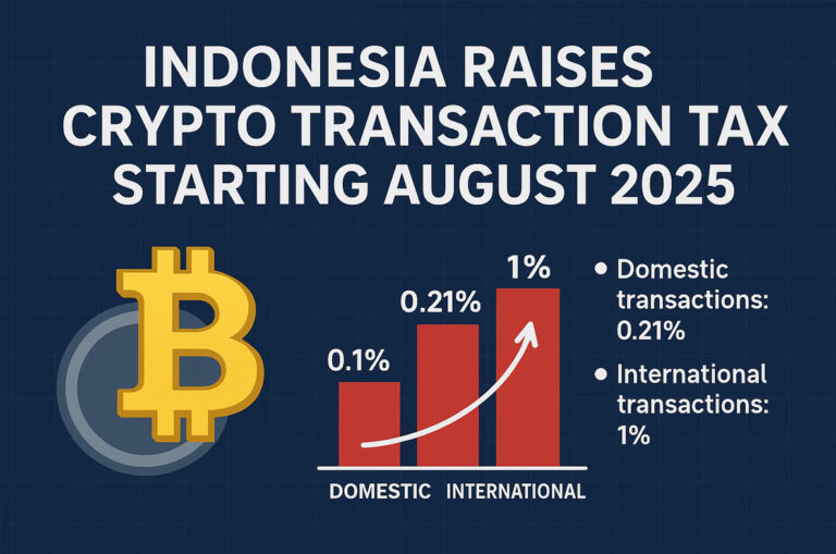 Indonesia Raises Crypto Transaction Tax Starting August 2025