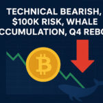 Technical bearish, $100K risk, whale accumulation, Q4 rebound