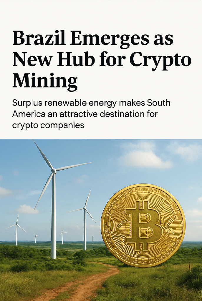 Brazil Emerges as New Hub for Crypto Mining