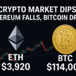 Crypto Market Dips: Ethereum Falls, Bitcoin Drops