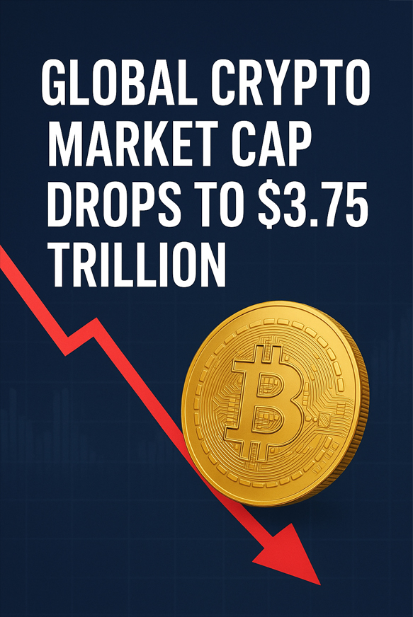 Global Crypto Market Cap Drops to $3.75 Trillion