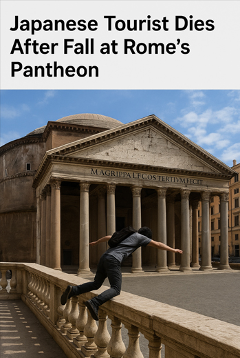 Japanese Tourist Dies After Fall at Rome’s Pantheon