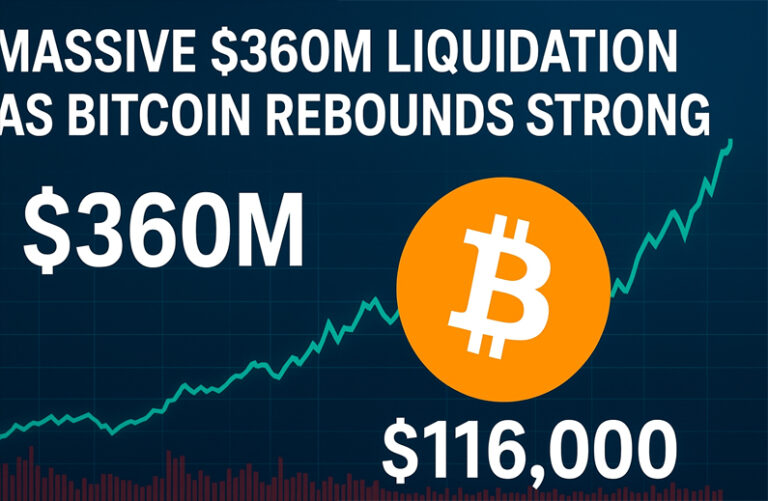 Massive $360M Liquidation as Bitcoin Rebounds Strong