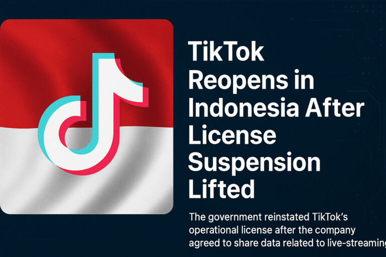 TikTok Reopens in Indonesia After License Suspension Lifted