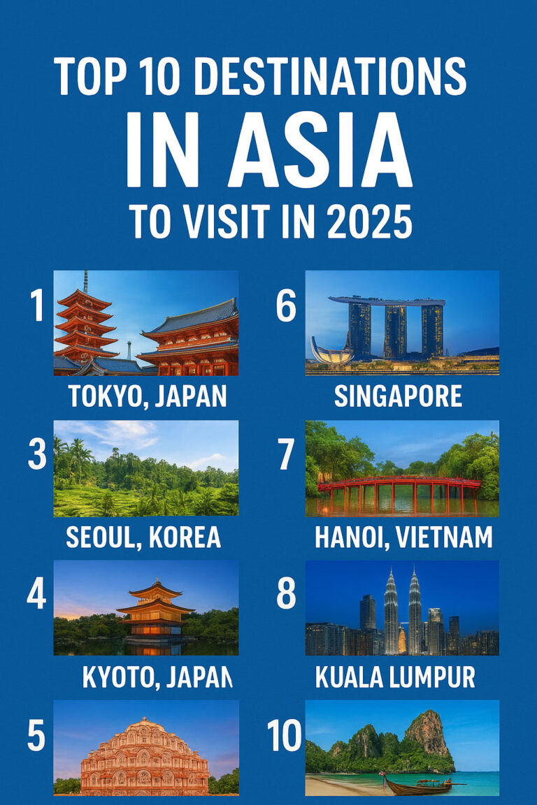 Top 10 Destinations in Asia to Visit in 2025